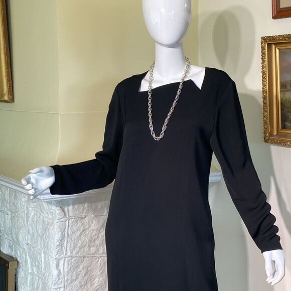 Jillian Welch Victoria Vintage LBD Midi Cocktail Dress Vintage - Picture 5 of 10